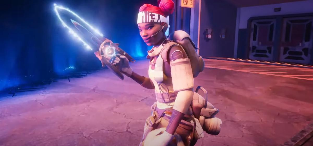 Lifeline wields an energy sword heirloom melee weapon in the Season 20 Breakout Trailer for Apex Legends.